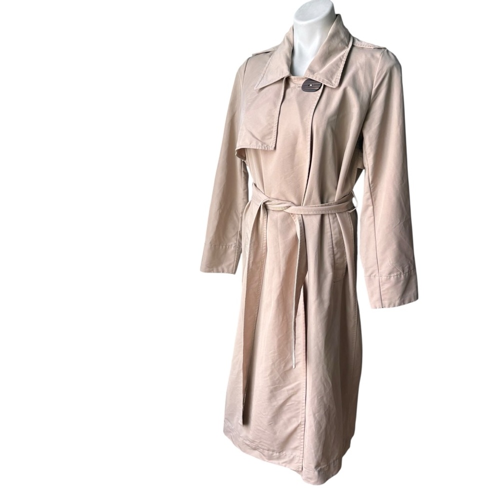 MNG Casual Evelyn Belted Wrap Trench Coat, Sz XS - Picture 6 of 12